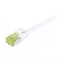 Synergy21 CAT6A S/FTP Patchkabel RJ45, 500 MHz, 15 m, Weiß, Slimline, LSZH/TPE Superflex, AWG28