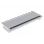 Bachmann CONI Long Einbau-Steckdosenleiste mit 3 Schuko-Steckdosen, Silber Aluminium