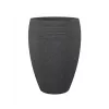 Emsa Landhaus Blumentopf 283/65 Schwarz-Granit D47 – 47 cm runder Pflanztopf, 38 L, UV- und frostbeständig, Innen-/Außenbereich