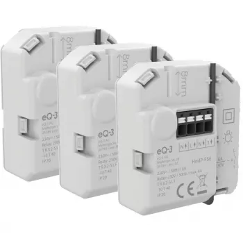 Homematic IP Unterputz-Schaltaktor 6 A (3er-Pack)