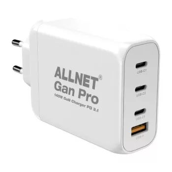 ALLNET GaN USB-C PD 3.1 Netzteil 140W 1A3C