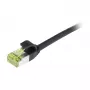 Synergy 21 S217911 CAT6A S/FTP Slim Patchkabel, 0,15 m, Schwarz, LSZH