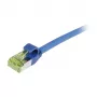 Synergy21 CAT6A S/FTP Patchkabel, RJ45, 500MHz, 2m, Blau, Slimline, LSZH, AWG28