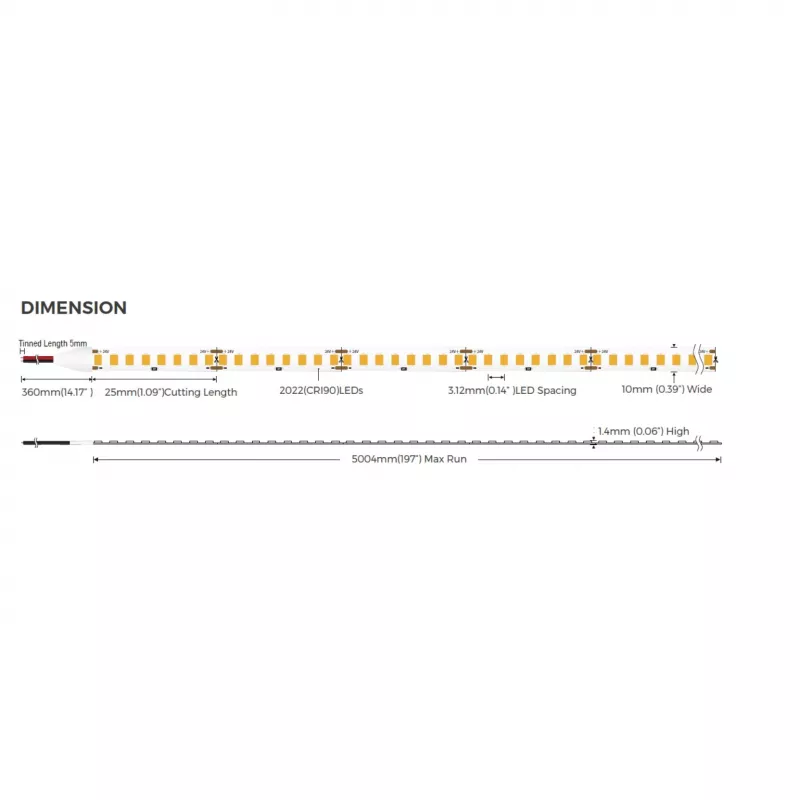 SYNERGY21 S21-LED-F02400234 LED Flex Strip 2022 - 320 WW DC24V 75W HE+HD IP20