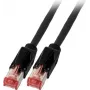EFB Elektronik K8708SW.7,5 Cat.6A S/FTP LSZH Patchkabel, Daetwyler 7702 TM21, 7,5 m, Schwarz