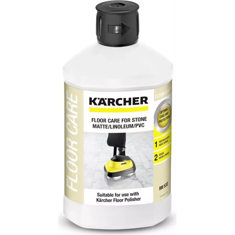 Kärcher RM 532 Glattboden-Reinigungsmittel, 1 L – Basisreiniger für Stein, Linoleum, PVC
