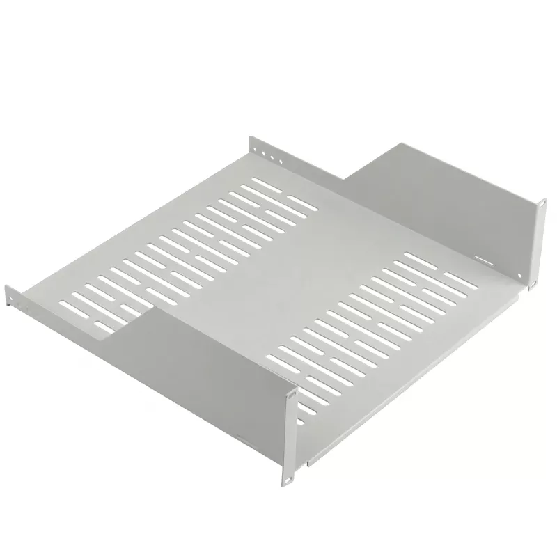 EFB ELEKTRONIK 19 inch 3U Festes Auslegergestell, 450 mm tief, 36 kg Belastung, Hellgrau RAL 7035