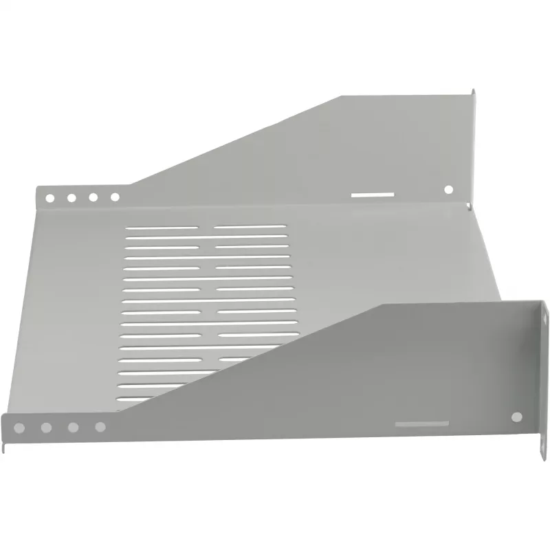 EFB ELEKTRONIK 19 Zoll 2U festes Regal, 300 mm Tiefe, 22 kg Belastung, Lichtgrau RAL 7035