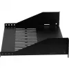 EFB ELEKTRONIK 19 Zoll 2U Festes Rack-Regal, 300 mm tief, 22 kg Belastung, Tiefschwarz RAL 9005