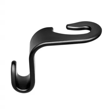 LogiLink Auto-Sitzhaken, 4er-Set, Schwarz, Universal Kopfstützen-Organizer, 8kg Belastung pro Haken, werkzeugloses Clip-on, ABS-Kunststoff