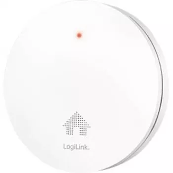 LogiLink SC0019 Ultra-Flacher Rauchmelder, 10-Jahres-Batterie, VdS-geprüft, Weiß