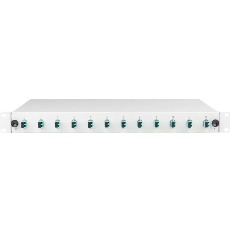EFB Elektronik Spleißbox LC 50/125µ OM3 ausziehbar 24 Pigtails 12 Kupplungen
