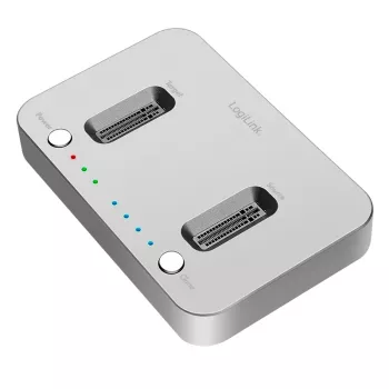 LogiLink USB 3.2 Gen2 Docking Station, 2-Bay, für M.2 NVMe SSD, Klon-Funktion