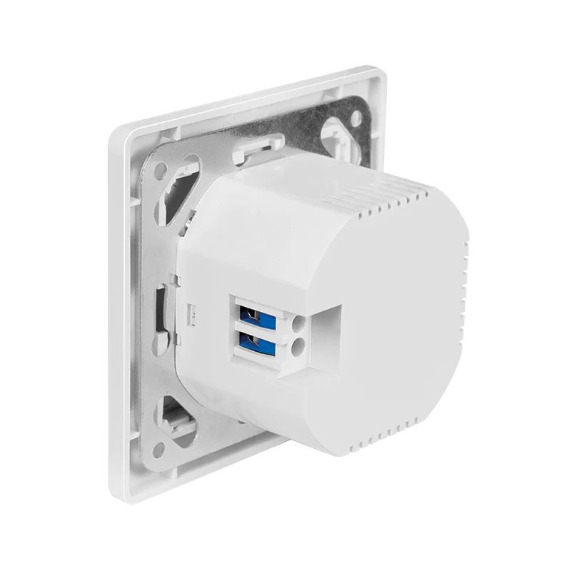 LogiLink Wandsteckdose mit 2-Port-USB-C-Ladegerät, 25W PD