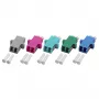 EFB Electronics LC-Duplex OS2 Singlemode Glasfaser-Kupplung, blaues Kunststoffgehäuse, SC-Simplex-Fußabdruck, einteilig
