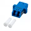 EFB Electronics LC-Duplex OS2 Singlemode Glasfaser-Kupplung, blaues Kunststoffgehäuse, SC-Simplex-Fußabdruck, einteilig