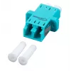 EFB Electronics LC-Duplex OS2 Singlemode Glasfaser-Kupplung, blaues Kunststoffgehäuse, SC-Simplex-Fußabdruck, einteilig