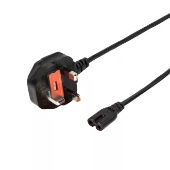 LogiLink Netzkabel BS 1363 (UK) auf IEC C7, Schwarz, 1,8 m