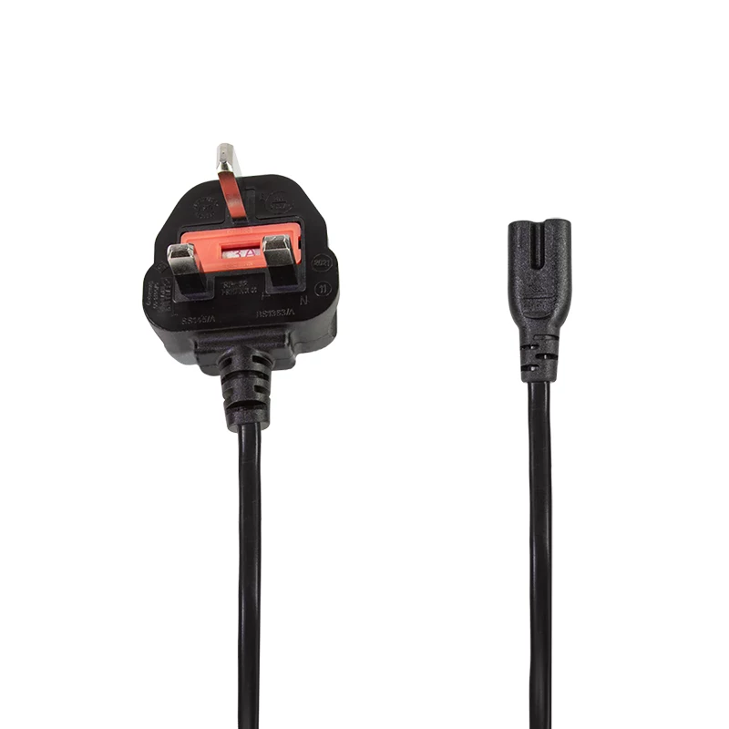 LogiLink Netzkabel BS 1363 (UK) auf IEC C7, Schwarz, 1,8 m
