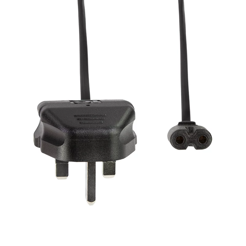 LogiLink Netzkabel BS 1363 (UK) auf IEC C7, Schwarz, 1,8 m
