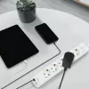 LogiLink LPS280U Steckdosenleiste, 5 AC-Steckdosen, 2 USB-Anschlüsse (USB-A & USB-C), 17W, Weiß