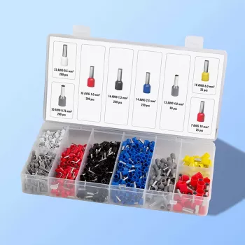 LogiLink Aderendhülsen-Set mit 1200 isolierten Aderendhülsen 0,5 - 10 mm²