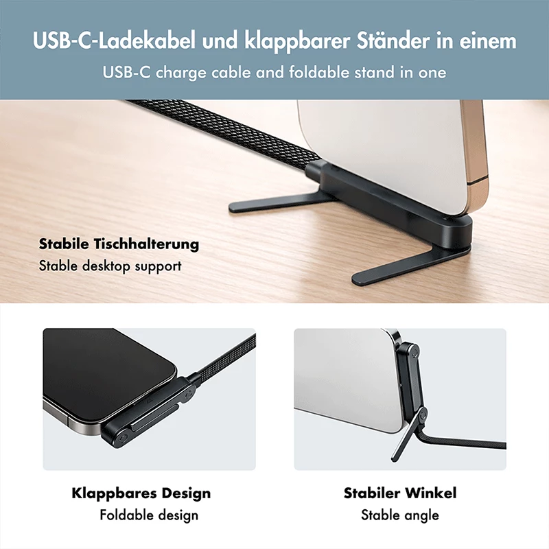 LogiLink USB 2.0 Type-C Kabel C/M auf C/M 480 Mbps 240W Flach Schwarz 1,5m