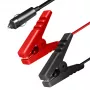 LogiLink CP0400 12V DC Stromadapterkabel mit Zigarettenanzünderstecker und Krokodilklemmen, 2m, 10A, Schwarz/Rot