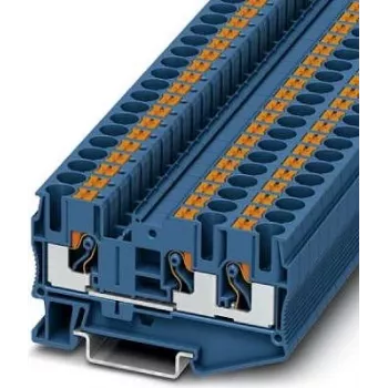 Phoenix 3211485 PT 6-TWIN BU Durchgangsklemme, Push-in, Blau