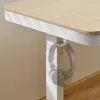 LogiLink Sitz-Steh-Schreibtisch, Einzelmotor, 118x60cm, mit kabellosem Laden, Weiß