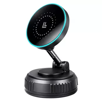 LogiLink kabelloses Auto-Ladegerät, Vakuum-Magnet, 360° klappbar, 25W