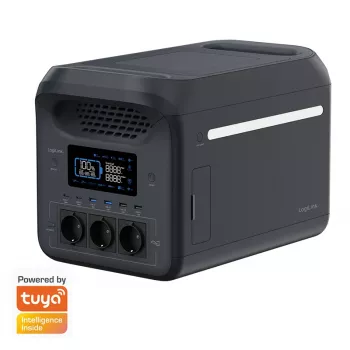 LogiLink PPS1800 tragbare Powerstation, 1800 W, LiFePO4, Tuya-kompatibel