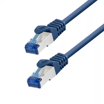 LogiLink EconLine Cat.6A S/FTP Patchkabel, CCA, LSZH, Blau, 10 m