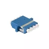 LogiLink LC Quad Glasfaser-Adapter, 12er-Pack, Blau, Flanschmontage, Singlemode