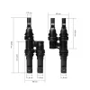 LogiLink Solar Y-Verbinder-Set, 2 Stück, MC4-kompatibel, Stecker & Buchse, PVC, Schwarz