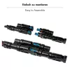 LogiLink Solar Y-Verbinder-Set, 2 Stück, MC4-kompatibel, Stecker & Buchse, PVC, Schwarz