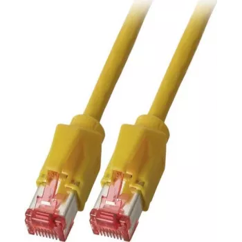 EFB Elektronik K8708GE.050 Cat.6A S/FTP LSZH Patchkabel, Daetwyler 7702 TM21, 0,5 m, Gelb