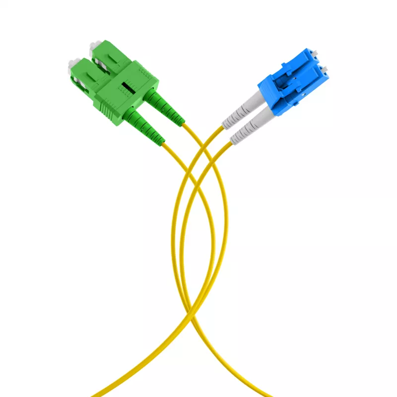 EFB Elektronik Duplex-Jumper LC-SC/APC 9/125µm OS2 LSZH Gelb 2,0mm 40m