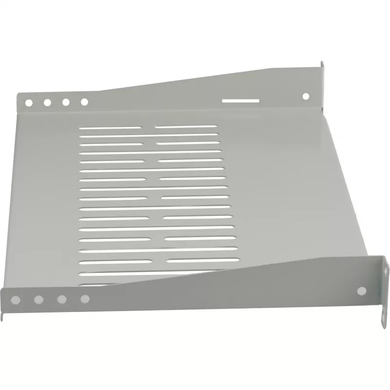 EFB ELEKTRONIK 19 Zoll 1U Festes Regal, 250 mm tief, 10 kg Belastung, Hellgrau RAL 7035