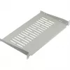 EFB ELEKTRONIK 19 Zoll 1U Festes Regal, 250 mm tief, 10 kg Belastung, Hellgrau RAL 7035