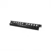 LogiLink 19 Zoll 1U Kabelmanagement-Panel mit Abdeckung, Schwarz