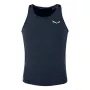 Salewa Agner Hybrid Tank ärmelloses Kinder-Baselayer-Top - Navy Blazer Melange 104-116 cm