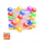 LogiLink WiFi Smart Globe Fairy String Light, 3m, Tuya-kompatibel, RGB + Warmweiß, IP44, 20 LEDs
