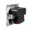 LogiLink Wandsteckdose mit 1 Schuko-Steckdose und 2-Port-USB-C-Ladegerät, 25W PD, Weiß