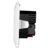 LogiLink Wandsteckdose mit 1 Schuko-Steckdose und 2-Port-USB-C-Ladegerät, 25W PD, Weiß