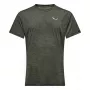 Salewa Puez Melange Dry Kurzarm-T-Shirt - Dark Olive Melange - XL