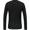 Salewa Cristallo Warm Amr L/S Tee Herren Alpine Merino Baselayer - Black Out