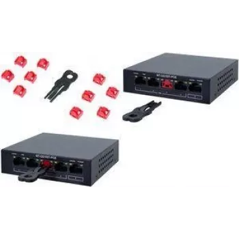 LogiLink RJ45 Port Blocker Set mit Schlüssel, 10 Schlösser, Blau