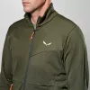 Salewa Puez Cammino PL Kapuzenlose Fleecejacke Herren Dark Olive