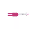 LogiLink Uniboot Push-Pull LC-LC OM4 Multimode Glasfaser-Patchkabel, 1,0 m, LSZH, Heather Violet